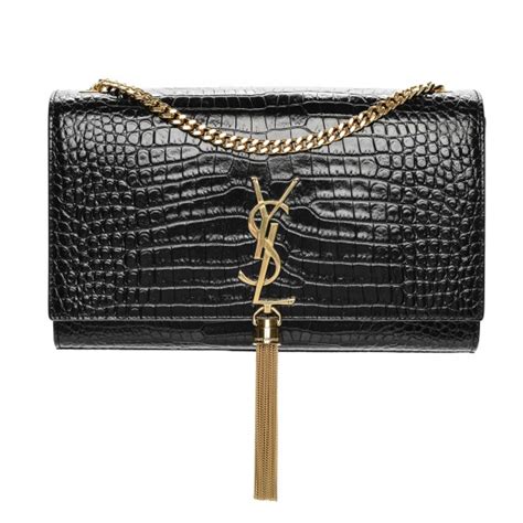 ysl kate tassel gold croc medium|KATE MEDIUM TASSEL IN CROCODILE.